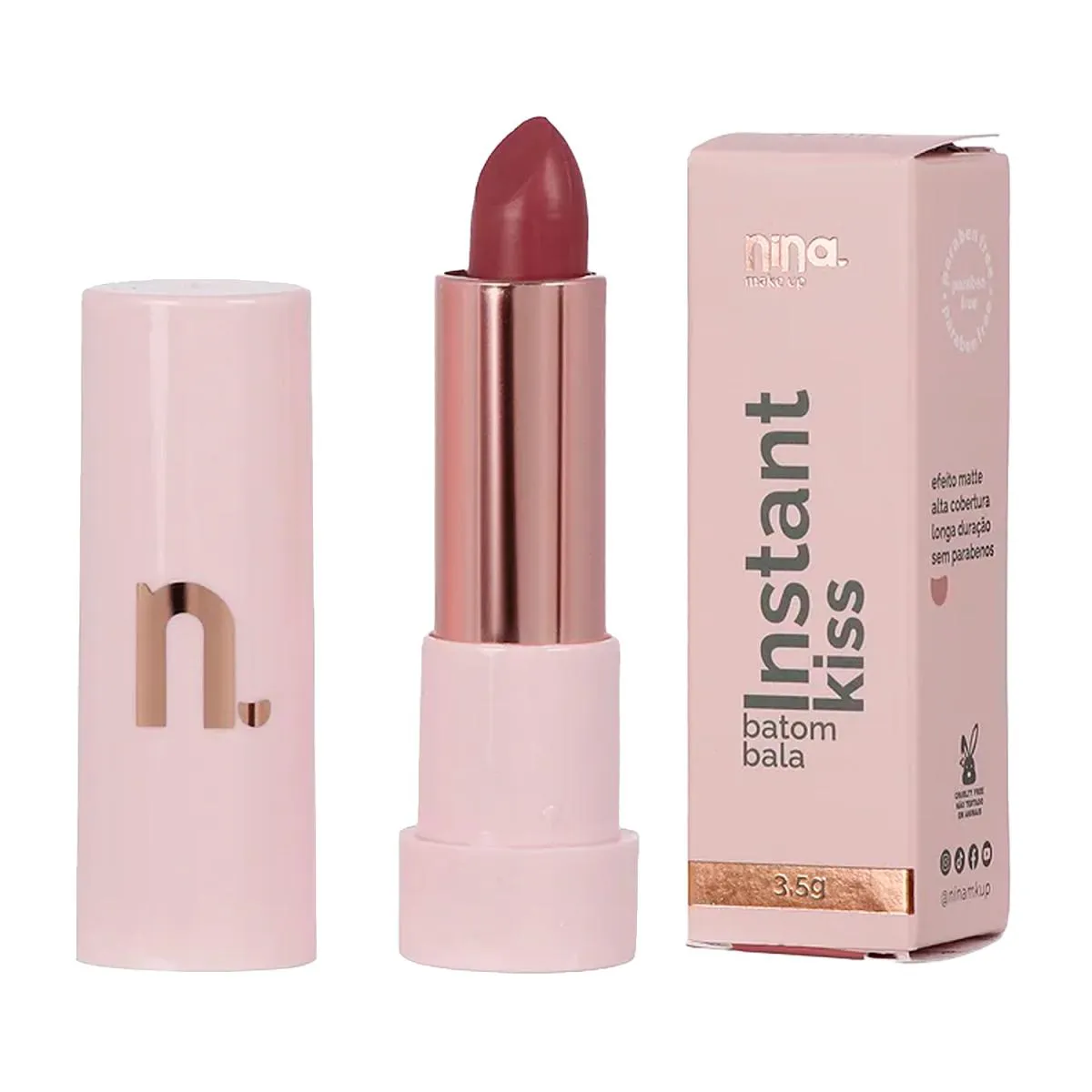 Nina Make Up Instant Kiss Batom Bala Wu Zetian