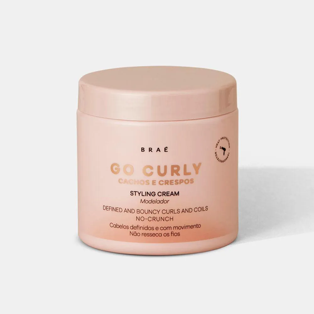Braé Go Curly Cachos e Crespos Styling Cream 500g