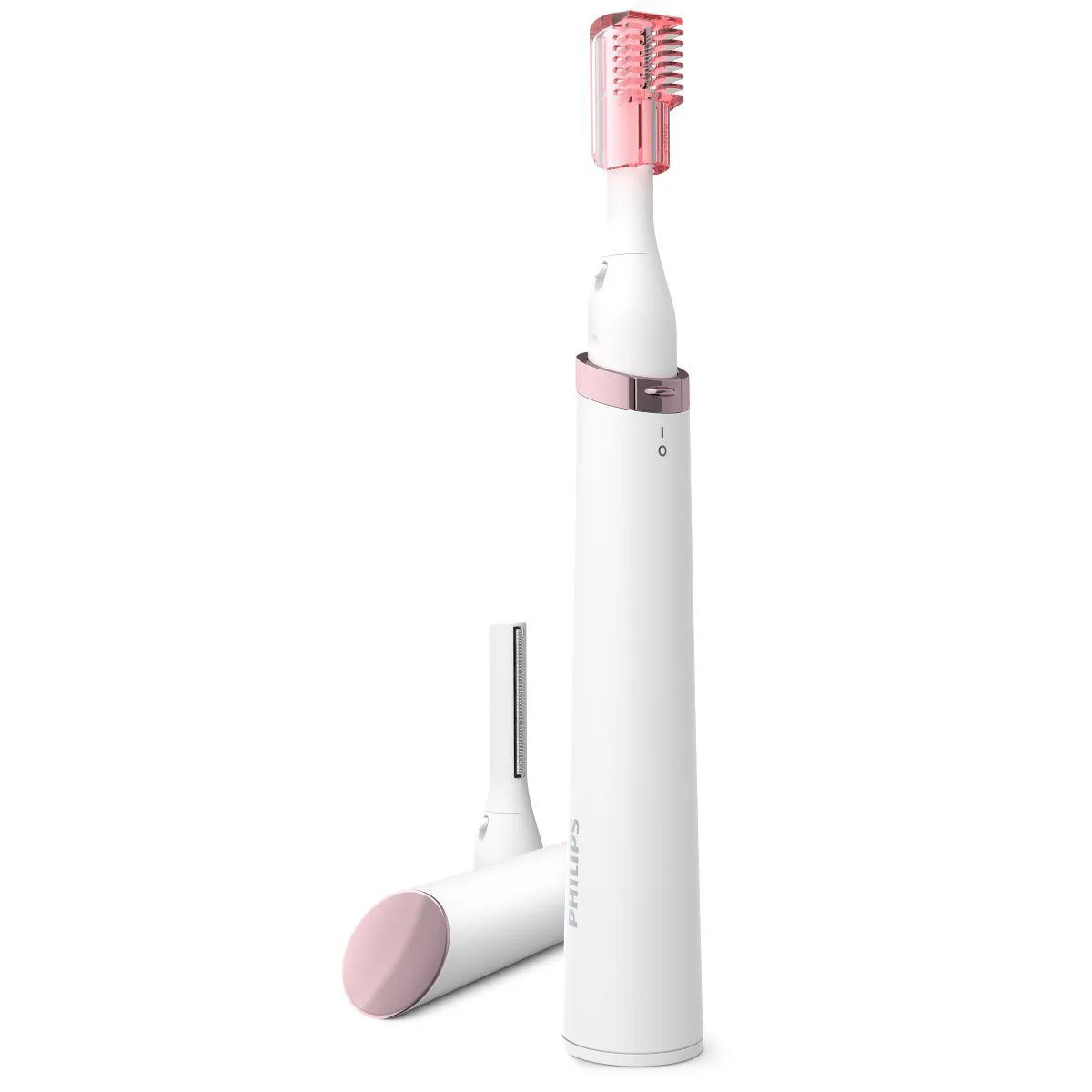 Aparador de Pelos Faciais Philips Feminino Branco e Rosa 1 unidade