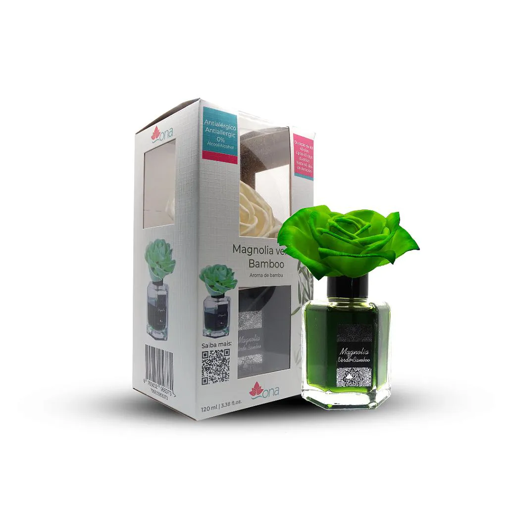 Aromatizante Ona Flor Magnólia Verde Bamboo 120ml