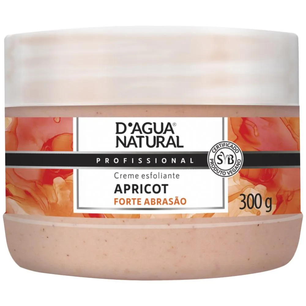 Creme Esfoliante Forte Abrasao Apricot 300g Dagua Natural