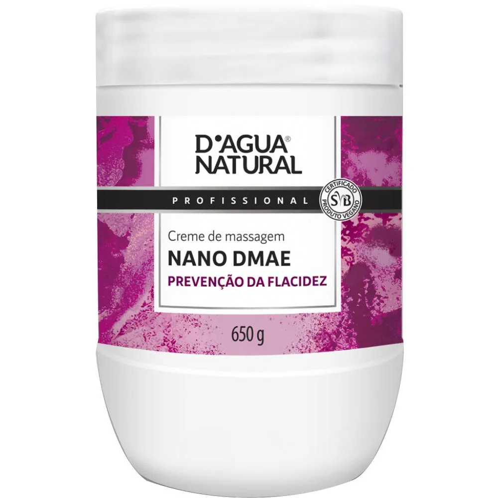 Creme de Massagem Corporal Nano Dmae 650g Dagua Natural