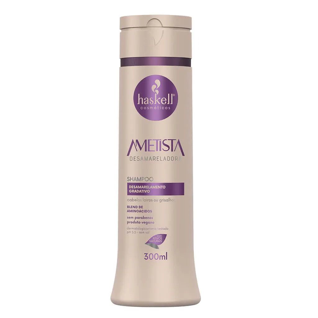 Shampoo Ametista Desamareladora 300ml - Haskell Cosméticos