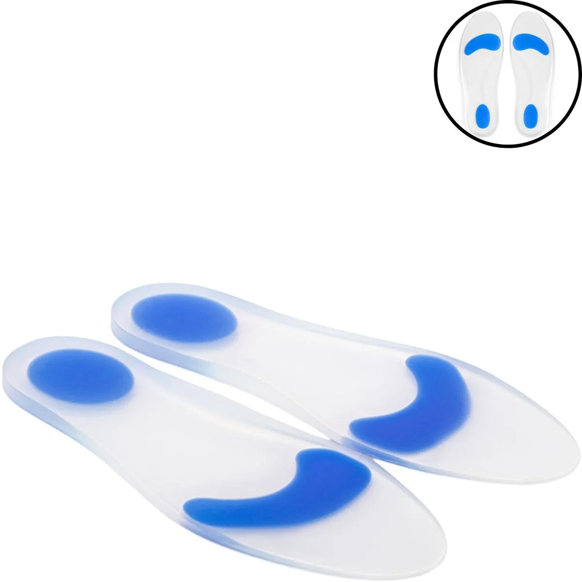 Palmilha Ortopedica com Arco e Ponto Azul Esporão Anti Impacto 39 / 40 Hidrolight
