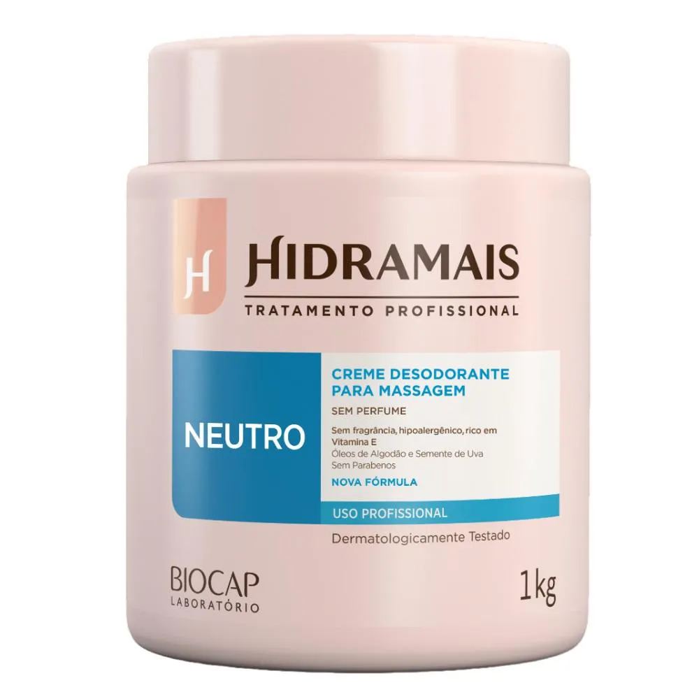 Creme para Massagem Neutro 1kg Hidramais