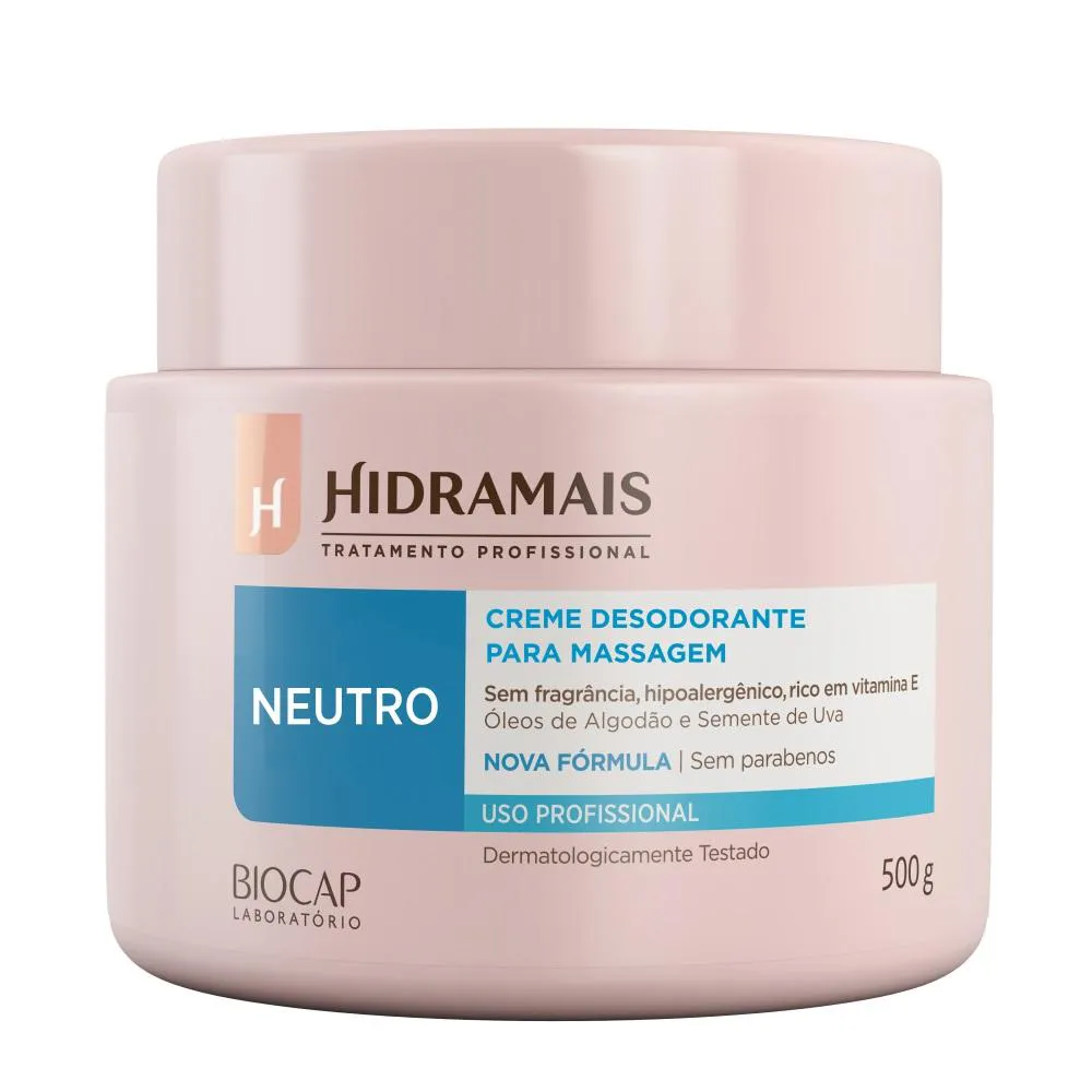 Creme para Massagem Neutro 500gr Hidramais