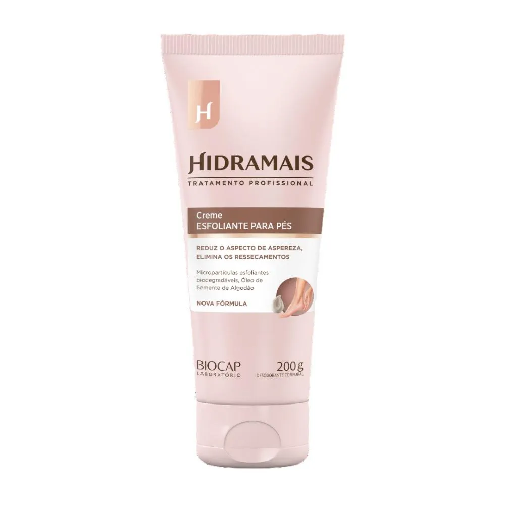 Creme Desodorante Esfoliante para Os Pés 200ml Hidramais