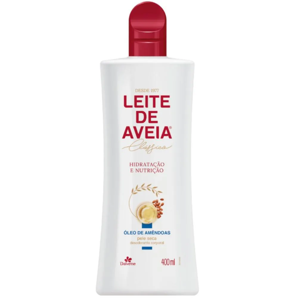 Hidratante Corporal Leite Aveia e Oleo Amendoas 400ml Davene