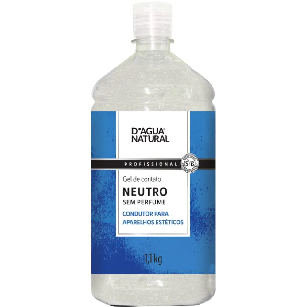 Gel de Contato para Eletroterapia Neutro 1,1kg Dagua Natural