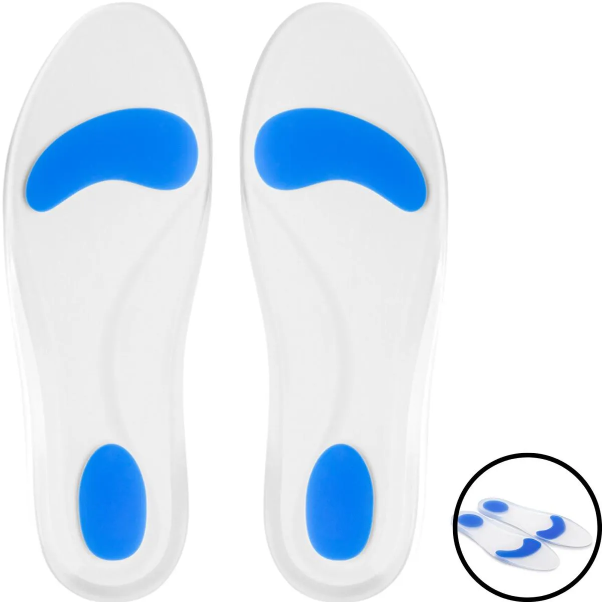 Palmilha Ortopedica com Arco e Ponto Azul Esporão Anti Impacto N° 43 / 44 Hidrolight