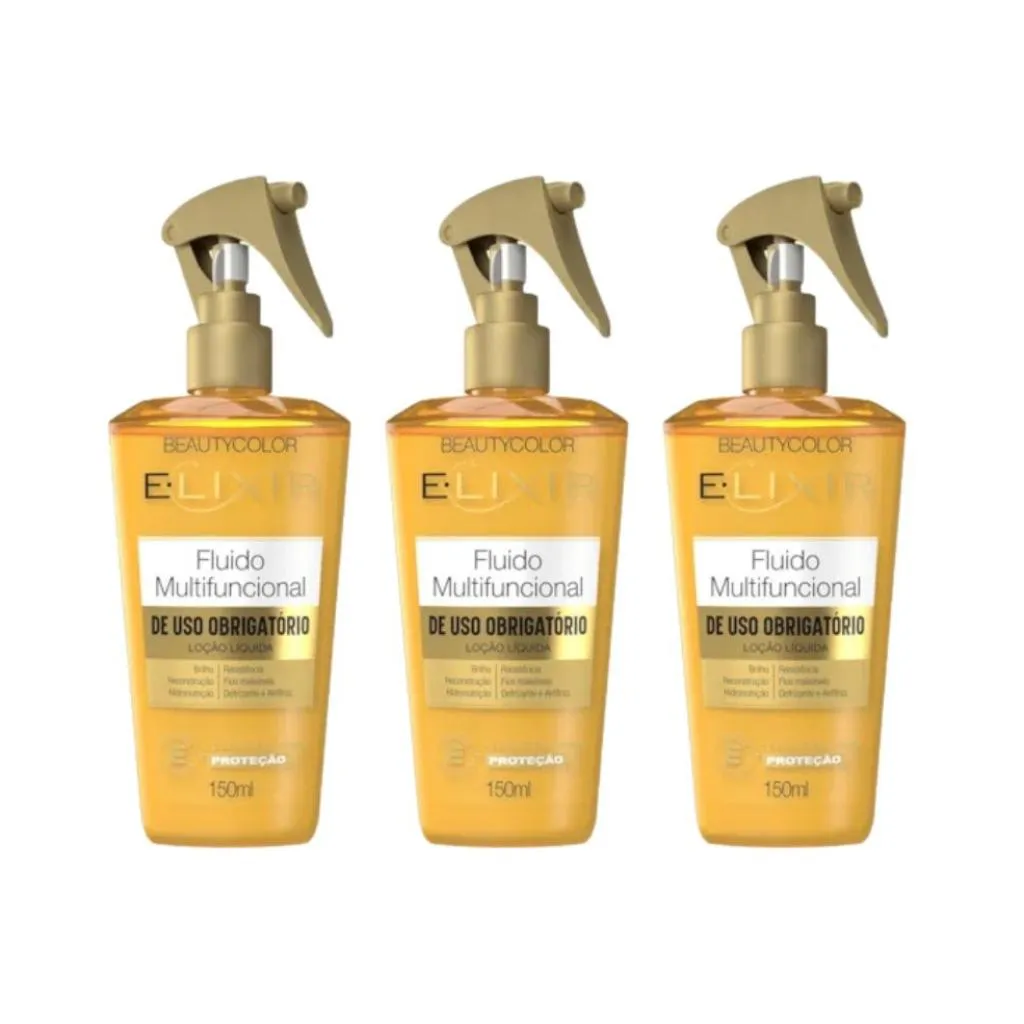 Fluido Capilar Beauty Color 150ml Elixir Multifuncional - 3un