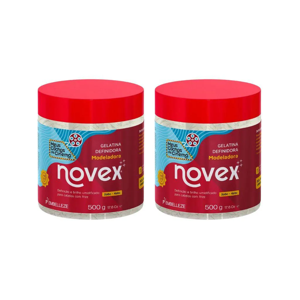 Gelatina Capilar Novex 500g Meus Cachos de Cinema - 2un