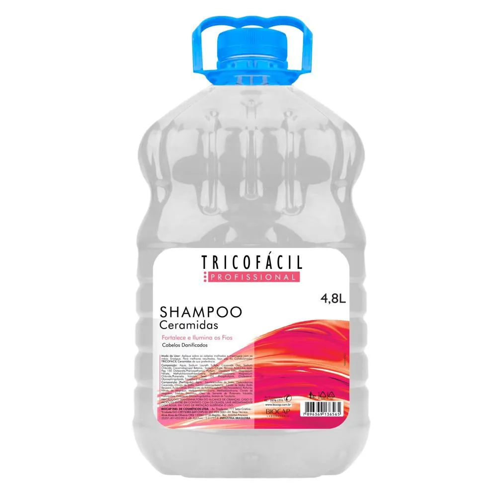 Shampoo Ceramidas 4,8 Litros Tricofacil