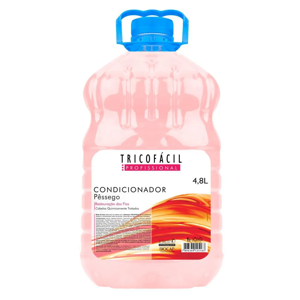Condicionador Pêssego 4,8 Litros Tricofacil