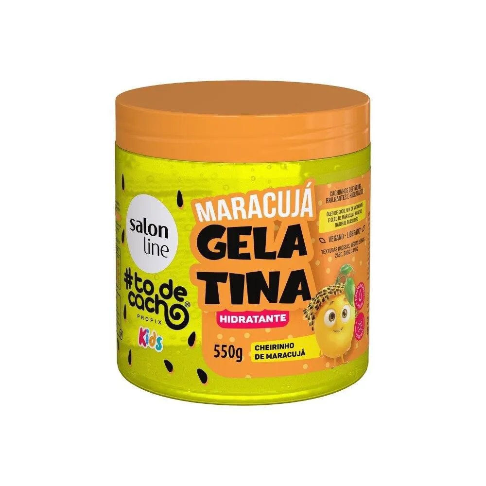 Gelatina #todecacho Kids Hidratante Maracujá 550g