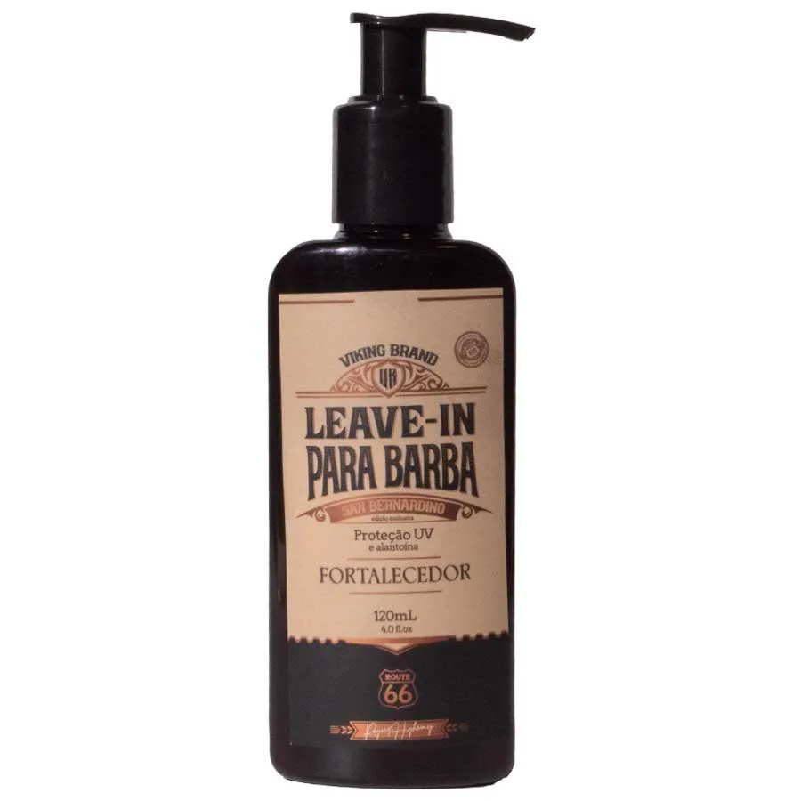 Leave-in para Barba San Bernardino Fortalecedor Route 66 120ml Viking