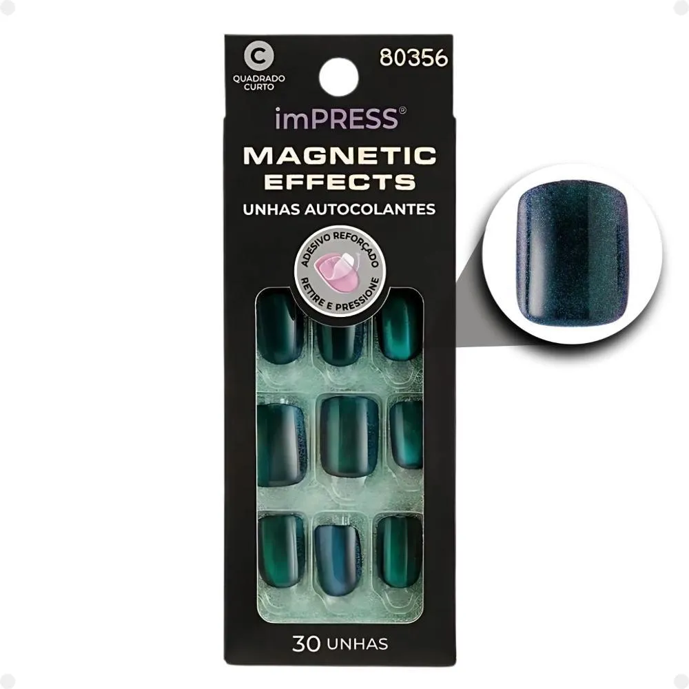 Unha Autocolante Kiss Ny Impress Magnetic Effects Better Things Imme301b