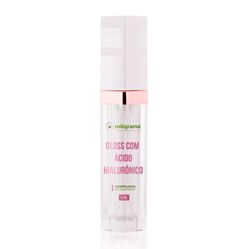 Gloss com Ácido Hialurônico 6ml Dourado