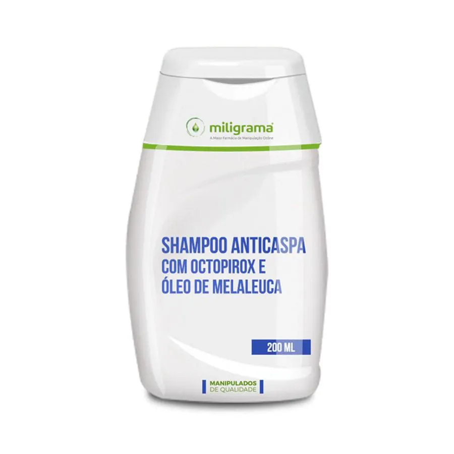 Shampoo Anticaspa: Octopirox e Óleo de Melaleuca 200ml
