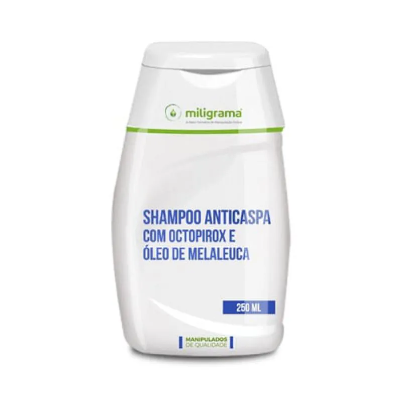 Shampoo Anticaspa: Octopirox e Óleo de Melaleuca 250ml