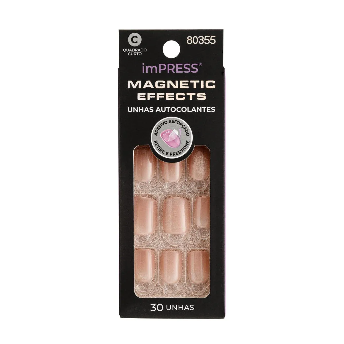 Unha Postiça Impress Magnetic Effects Starstuck - Kiss New York