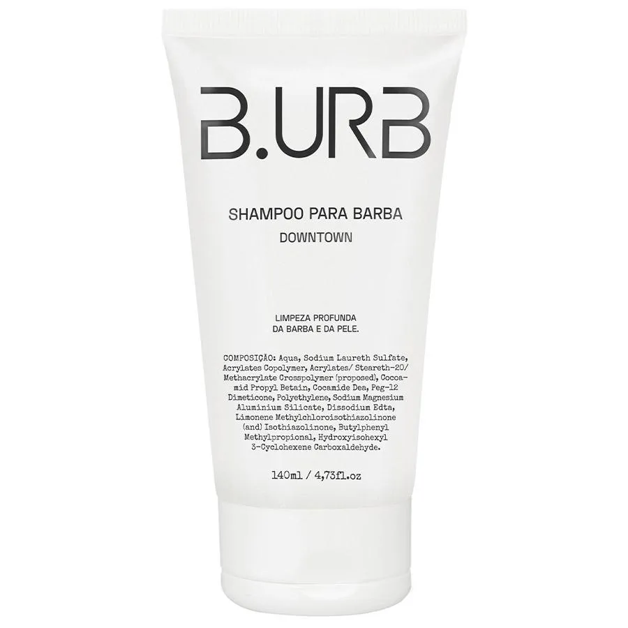 Shampoo para Barba Downtown com Microesferas Esfoliantes 140ml Barba Urbana B.urb