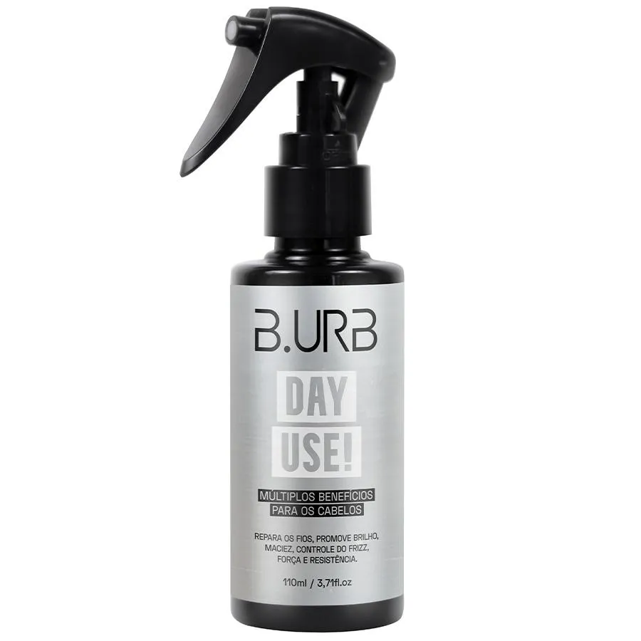 Day Use! Brilho Força Maciez Anti Frizz para Cabelo e Barba 110ml Barba Urbana B.urb
