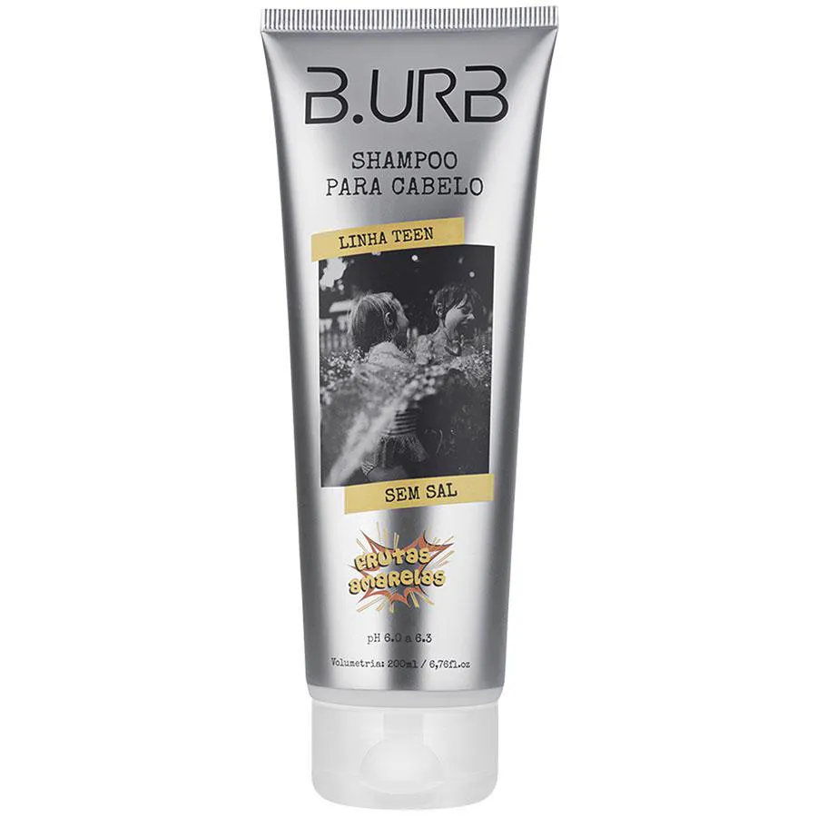 Shampoo Teen sem Sal - Frutas Amarelas 200ml Barba Urbana B.urb
