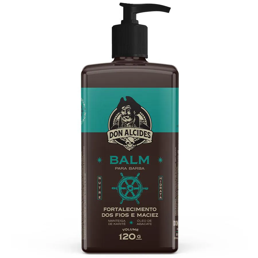 Balm para Barba Calico Jack Herbal, Refrescante e Ousado 120g Don Alcides