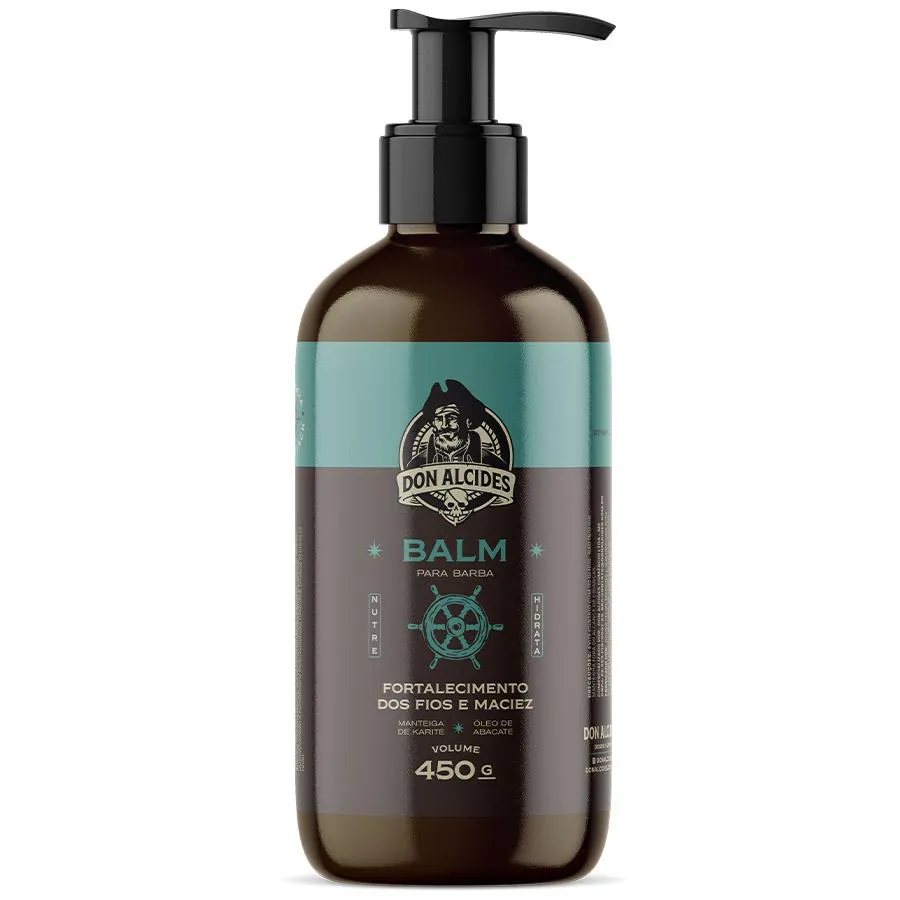 Balm para Barba 450g Bancada Barbearia Calico Jack Don Alcides