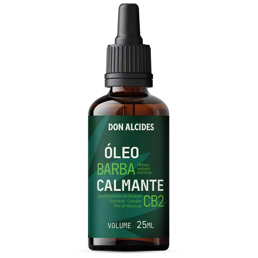 Óleo para Barba Cb2 Kush Calmante e Afrodisíaco 25ml Don Alcides