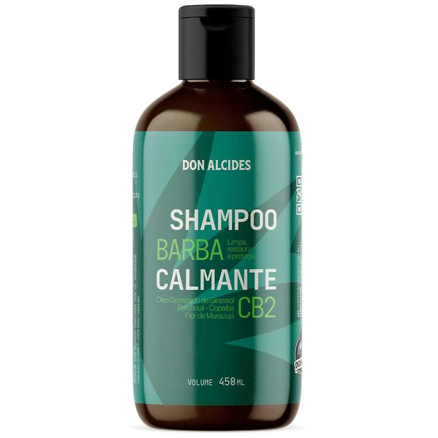 Shampoo para Barba Cb2 450ml Calmante Original Kush Don Alcides