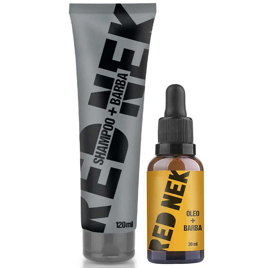 Kit Shampoo para Barba + Óleo Hidratante Red Nek