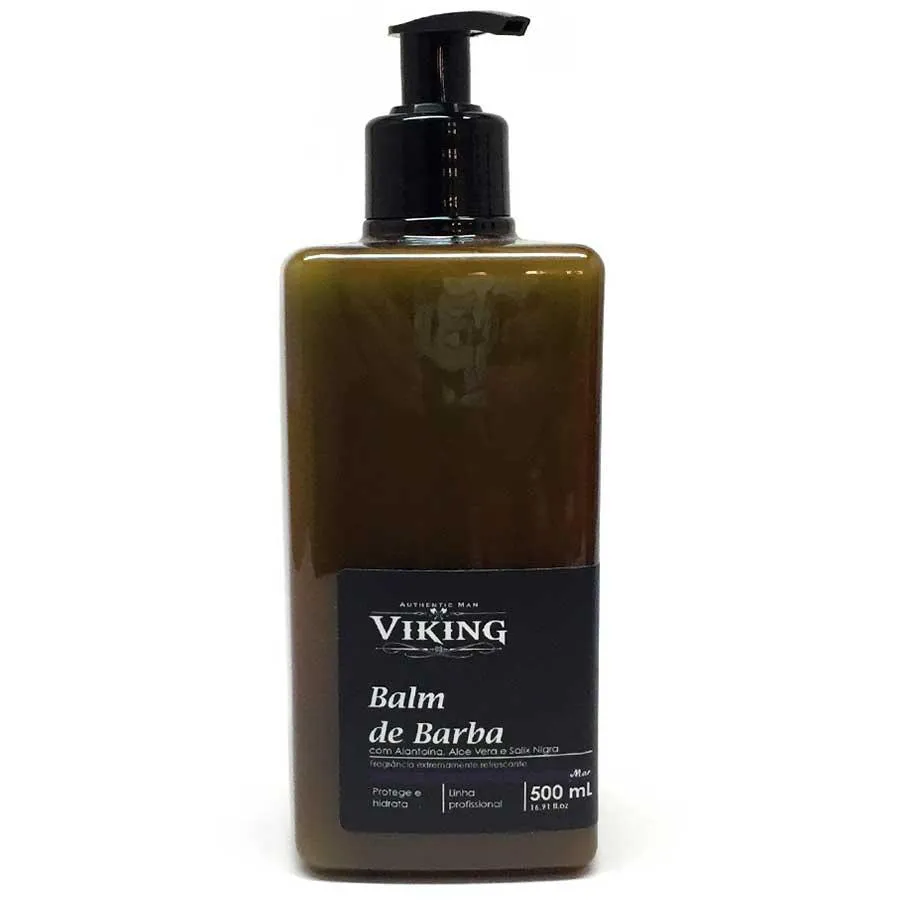 Balm de Barba Mar 500ml Bancada Barbearia - Linha Profissional Viking