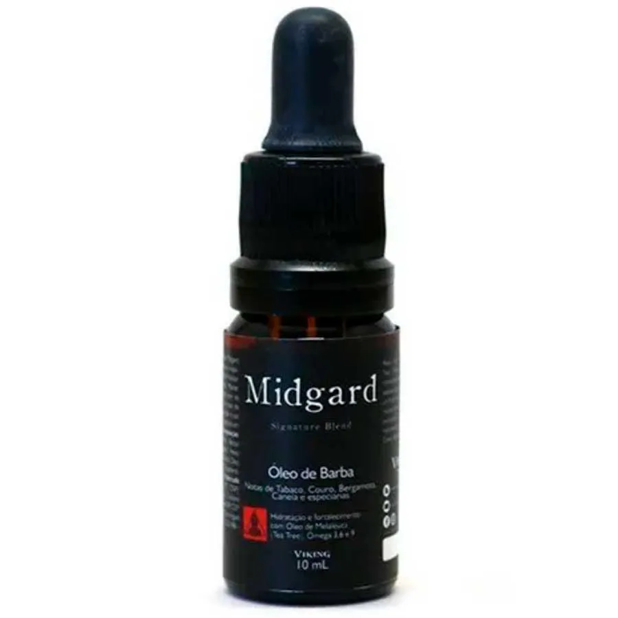 Óleo de Barba Midgard com Notas de Tacabo e Canela 10ml Viking