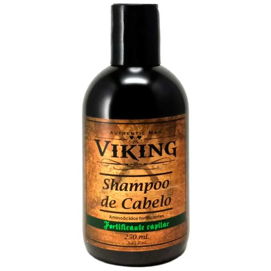 Shampoo de Cabelo com Aminoácidos Fortificantes Anti-queda 250ml Viking