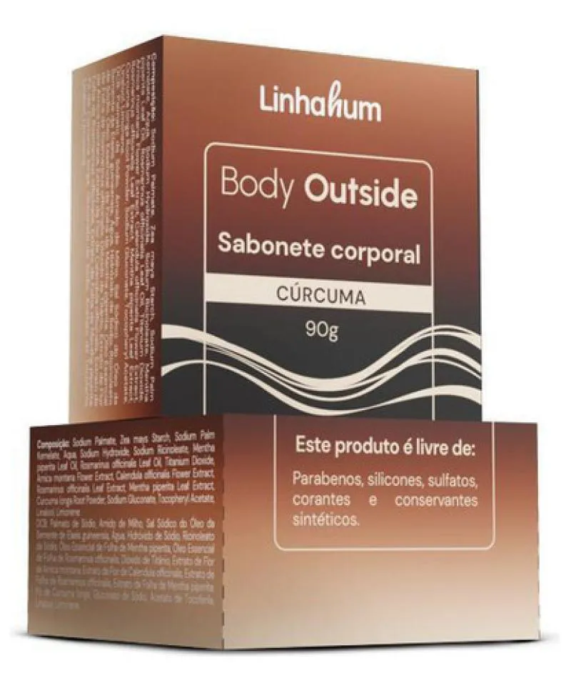 Sabonete Corporal Cúrcuma Body Outside 90g Linhahum