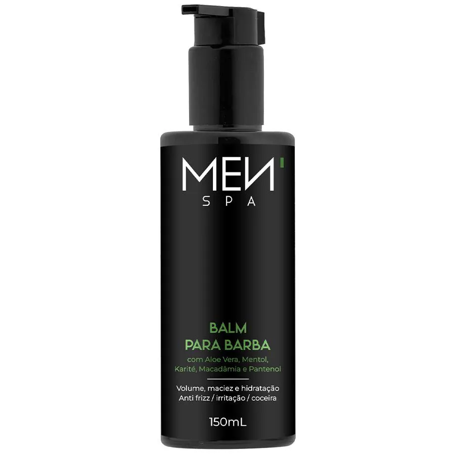 Balm para Barba Anti Frizz para Fios Rebeldes - Volume e Maciez 150ml Menspa