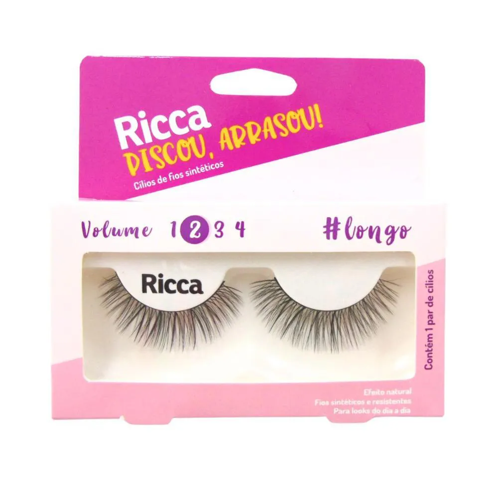 Cílios Postiços Ricca Belliz Piscou,arrasou Vol:2 Longo Cód.2677