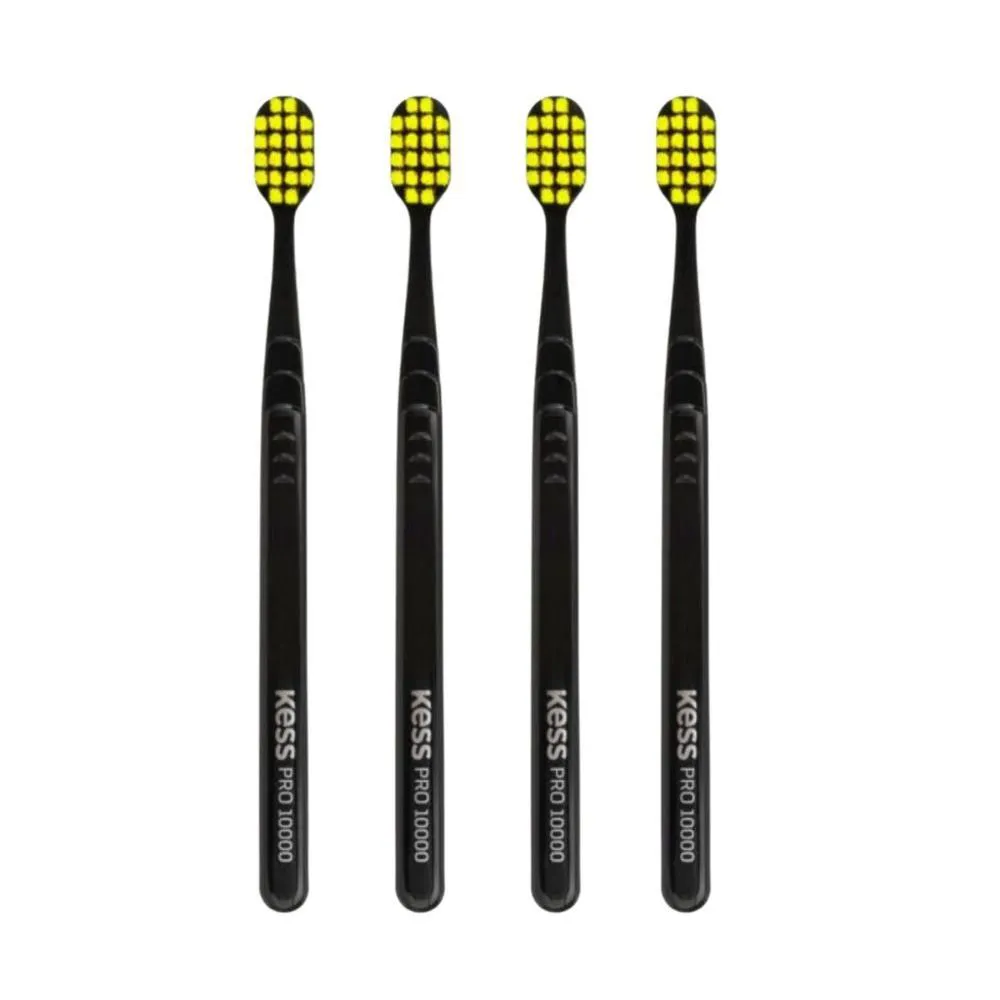 Kit Escova Dental Extra Macia Kess Pro 10k Belliz Verde C/4