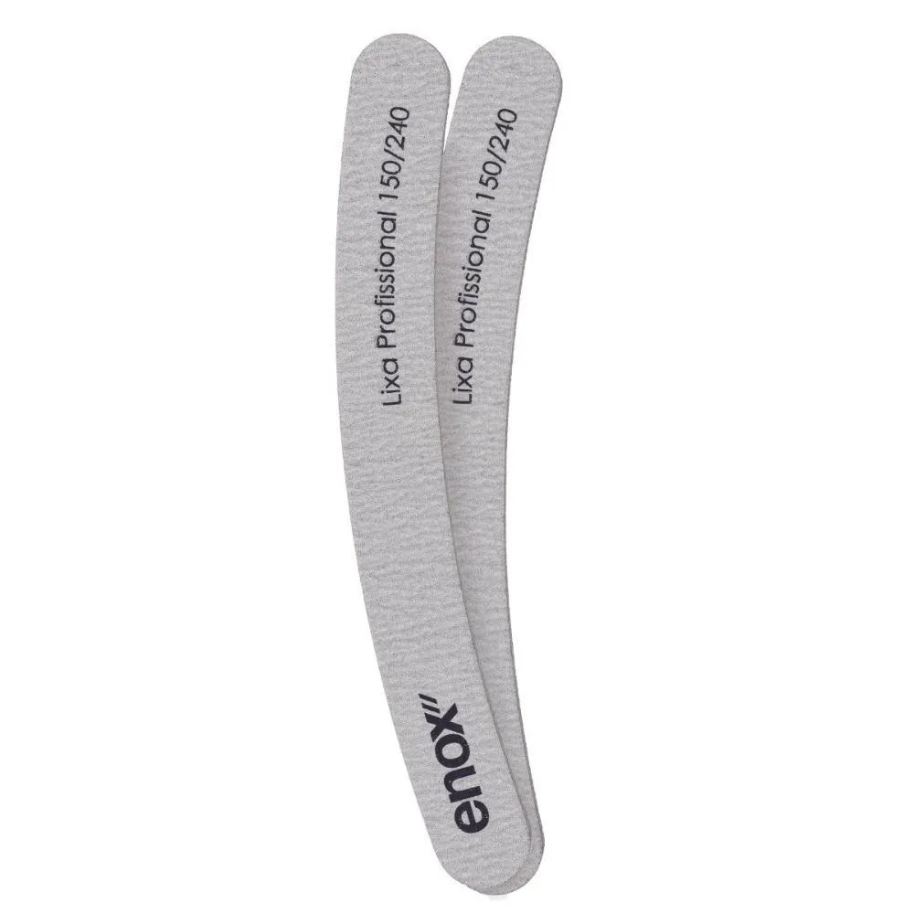 Lixa Profissional Enox Granulação Média 150/240 Banana C/2 Cód.635