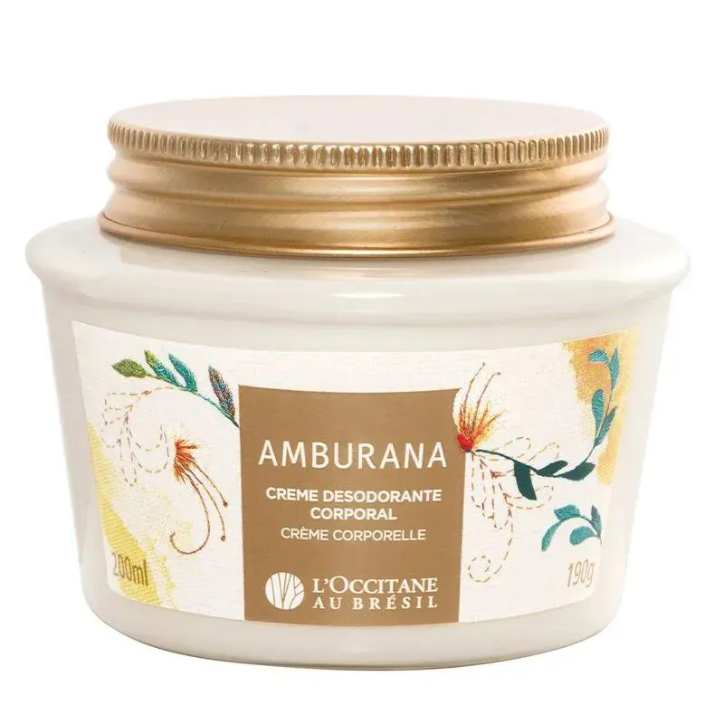 Creme Desodorante Corporal Amburana Loccitane Au Brésil 200ml