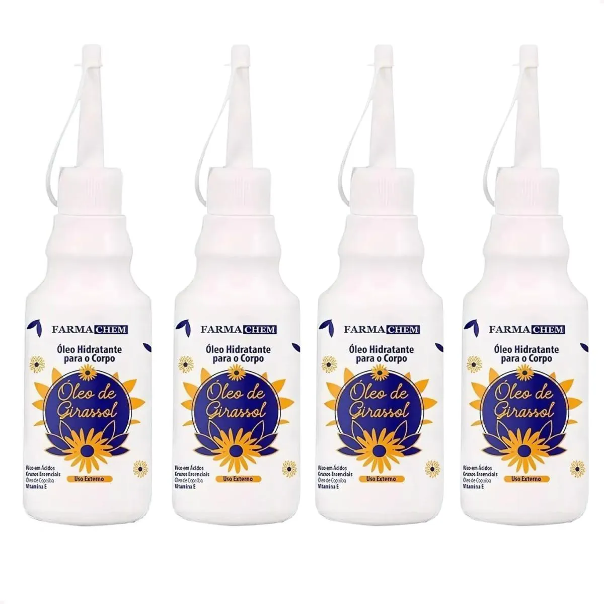 Kit com 4 - Oléo de Girassol Farmachem 200Ml