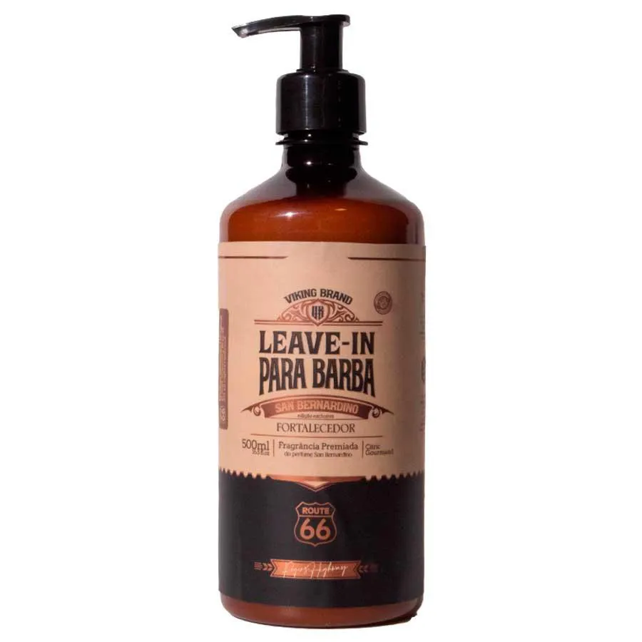 Leave-in para Barba 500ml San Bernardino Fortalecedor Route 66 Viking