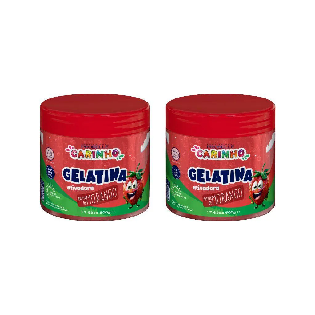Gelatina Capilar Probelle Super Bonita 500g Carinho Mora 2un