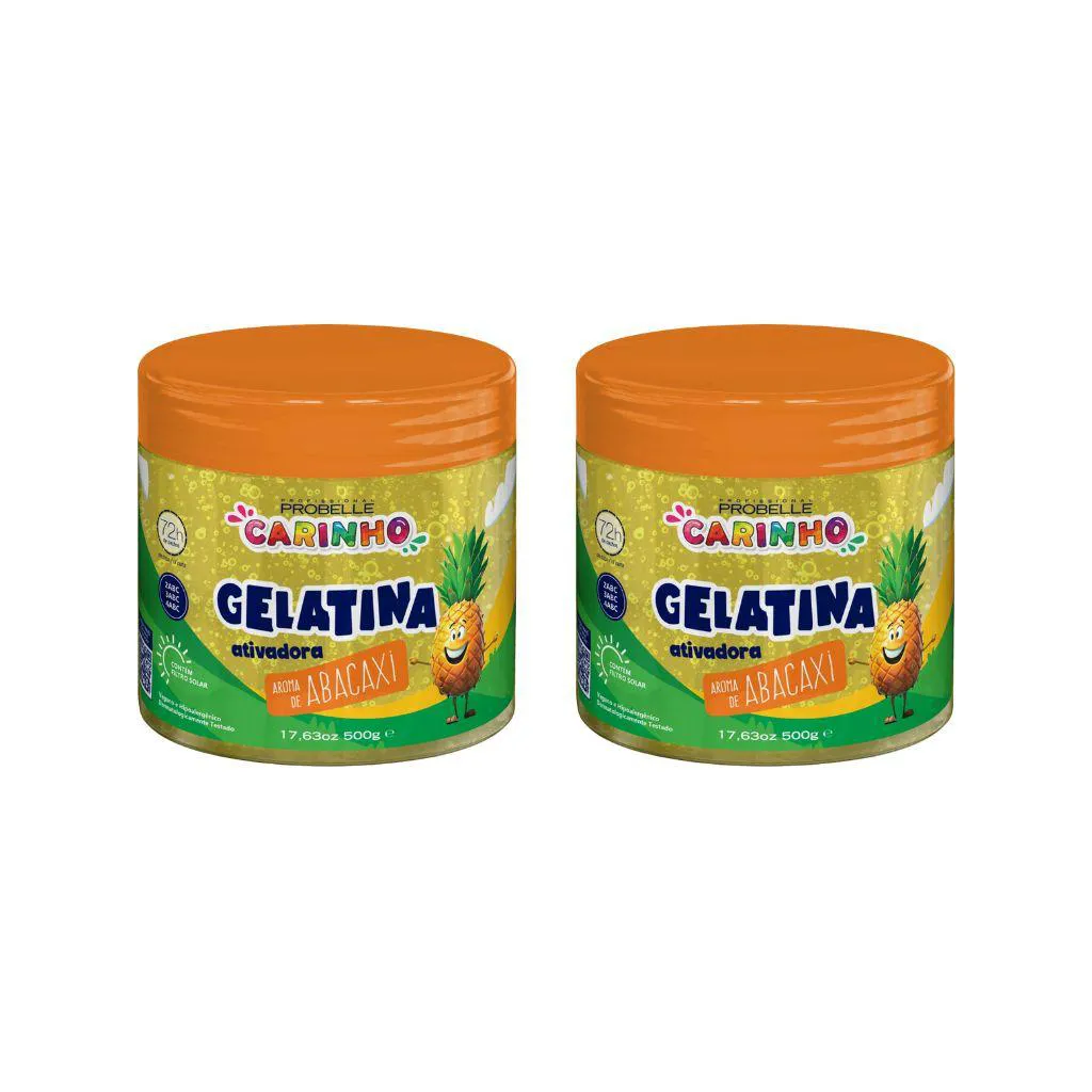 Gelatina Capilar Probelle Super Bonita 500g Carinho Abac 2un
