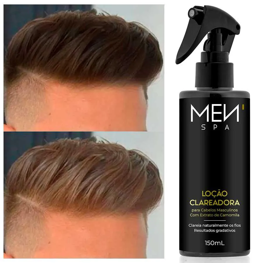 Loção Clareadora para Cabelo e Barba Masculino 150ml Menspa
