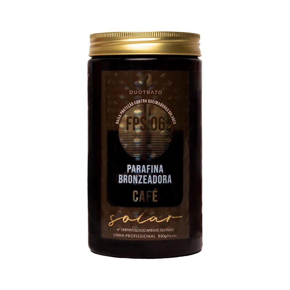Parafina Bronzeadora Duotrato 830g - Café