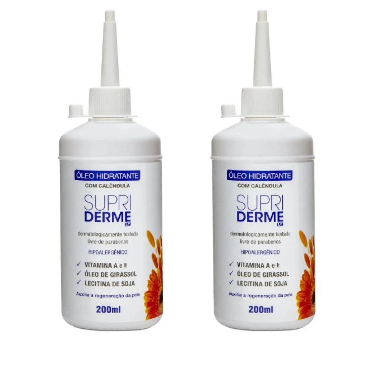 Kit Supriderme Oleo Hidratante com Calendula 200ML com 2 unidades