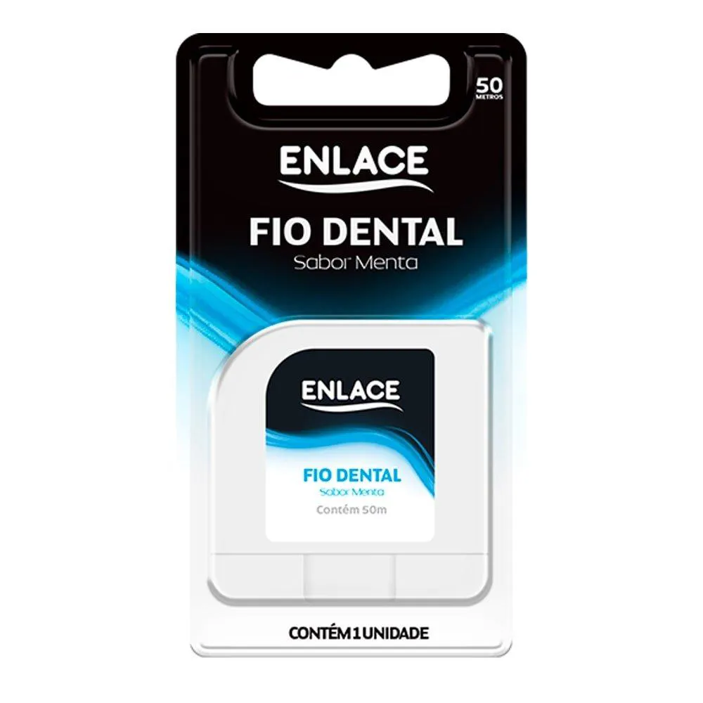 Fio Dental Enlace 50m - Embalagem com 12 unidades